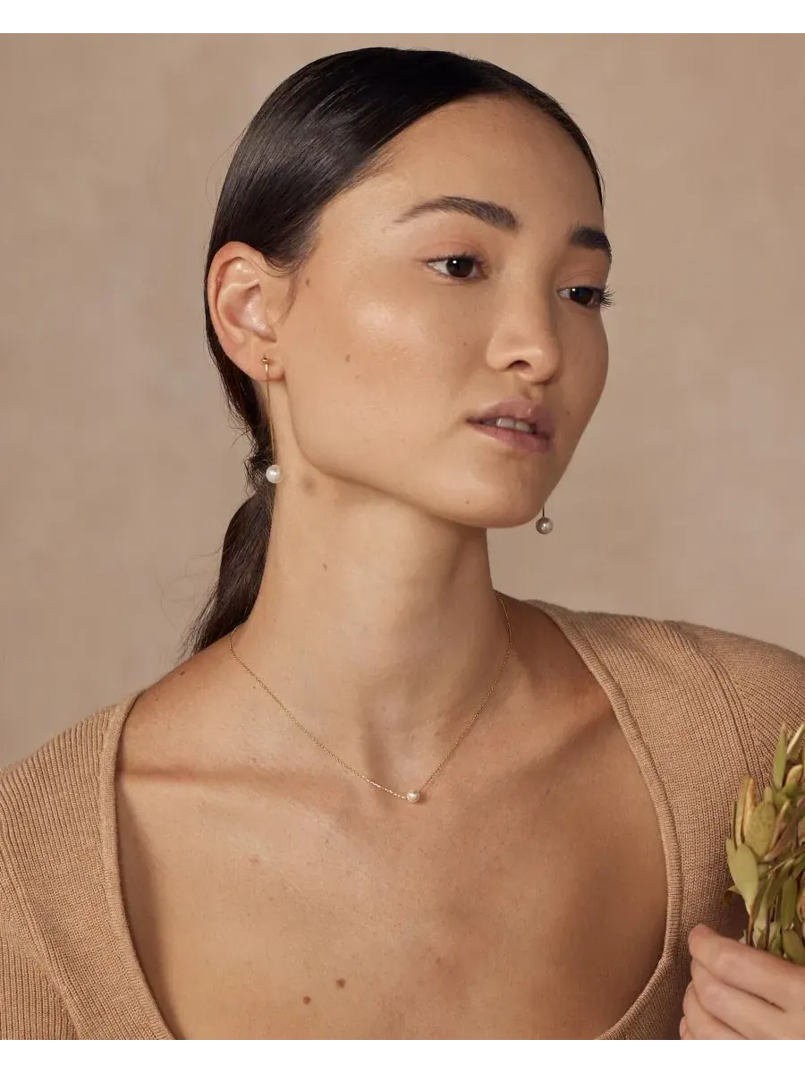 Комплект украшений с жемчугом Abby Pearl Bearfruit Jewelry — изображение 6 из 8, оттенок желтый золотистый