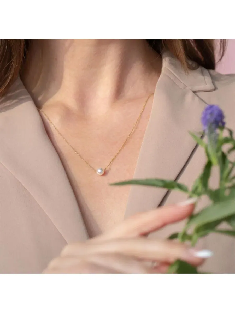 Комплект украшений с жемчугом Abby Pearl Bearfruit Jewelry — изображение 8 из 8, оттенок желтый золотистый