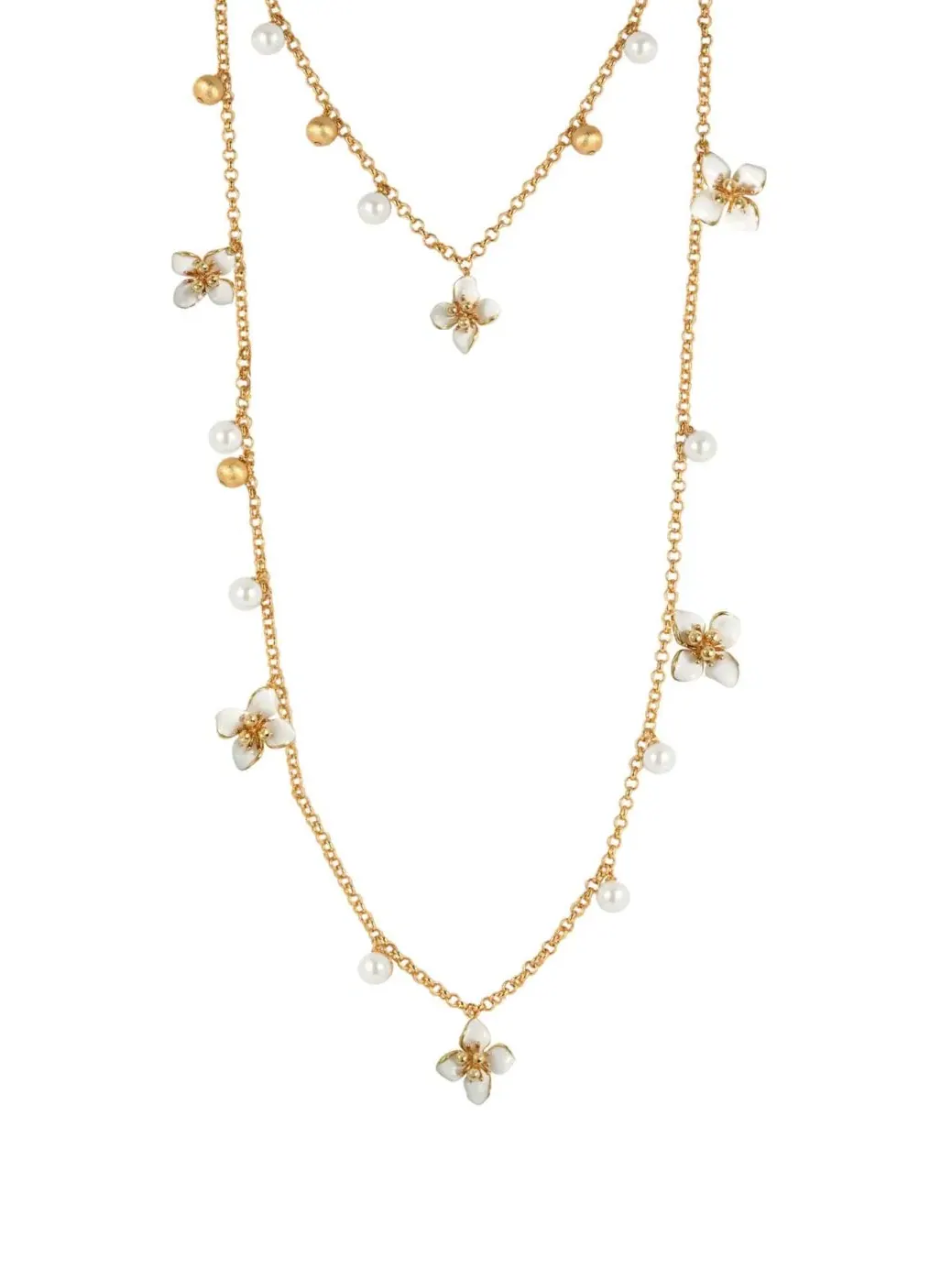 Колье-подвеска Iris Blossom Necklace Set RETRO CHIC — серебристый
