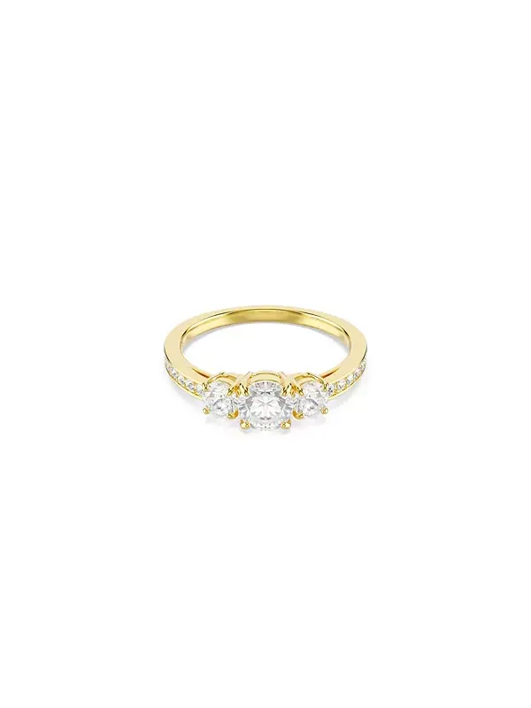 Кольцо Stilla Attract с золотым покрытием Swarovski — изображение 1 из 4, оттенок золото
