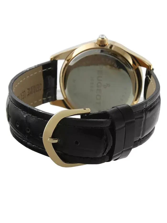 Женские золотые часы Leopard Dial со стразами Swarovski Peugeot — изображение 2 из 3, оттенок нет цвета