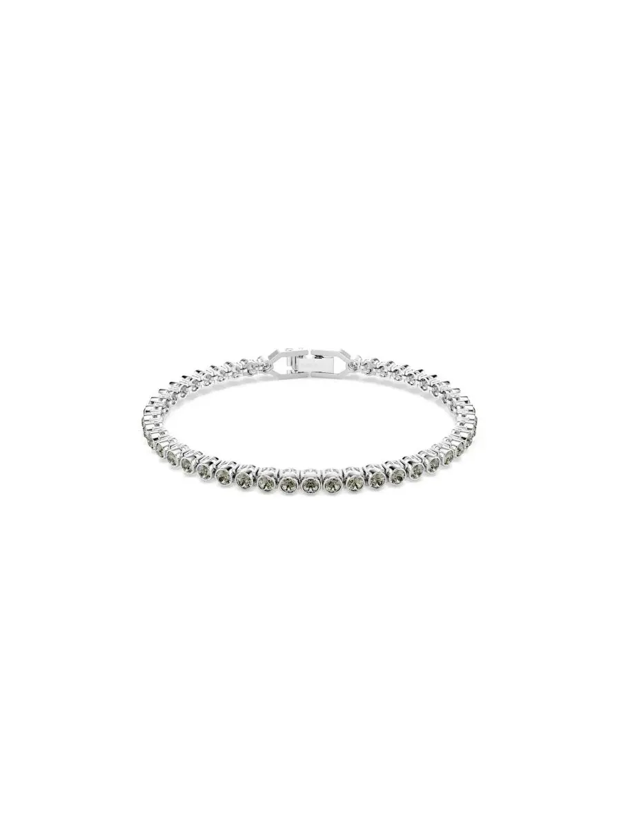 Теннисный браслет Swarovski Imber Emily с родиевым покрытием — изображение 1 из 7, оттенок черный