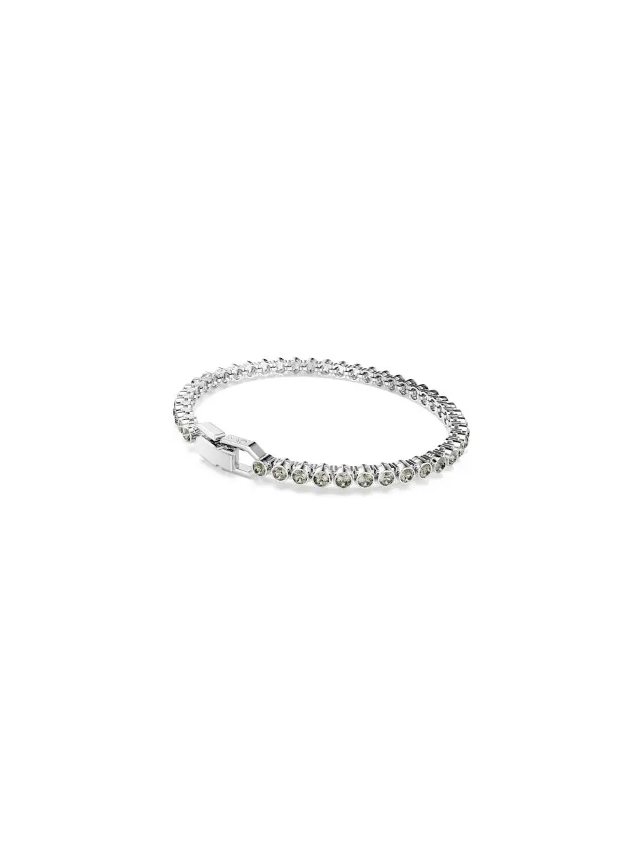 Теннисный браслет Swarovski Imber Emily с родиевым покрытием — изображение 2 из 7, оттенок черный