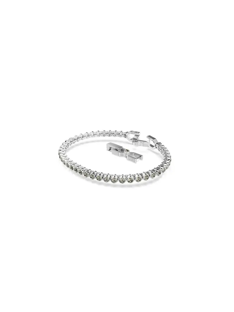 Теннисный браслет Swarovski Imber Emily с родиевым покрытием — изображение 3 из 7, оттенок черный