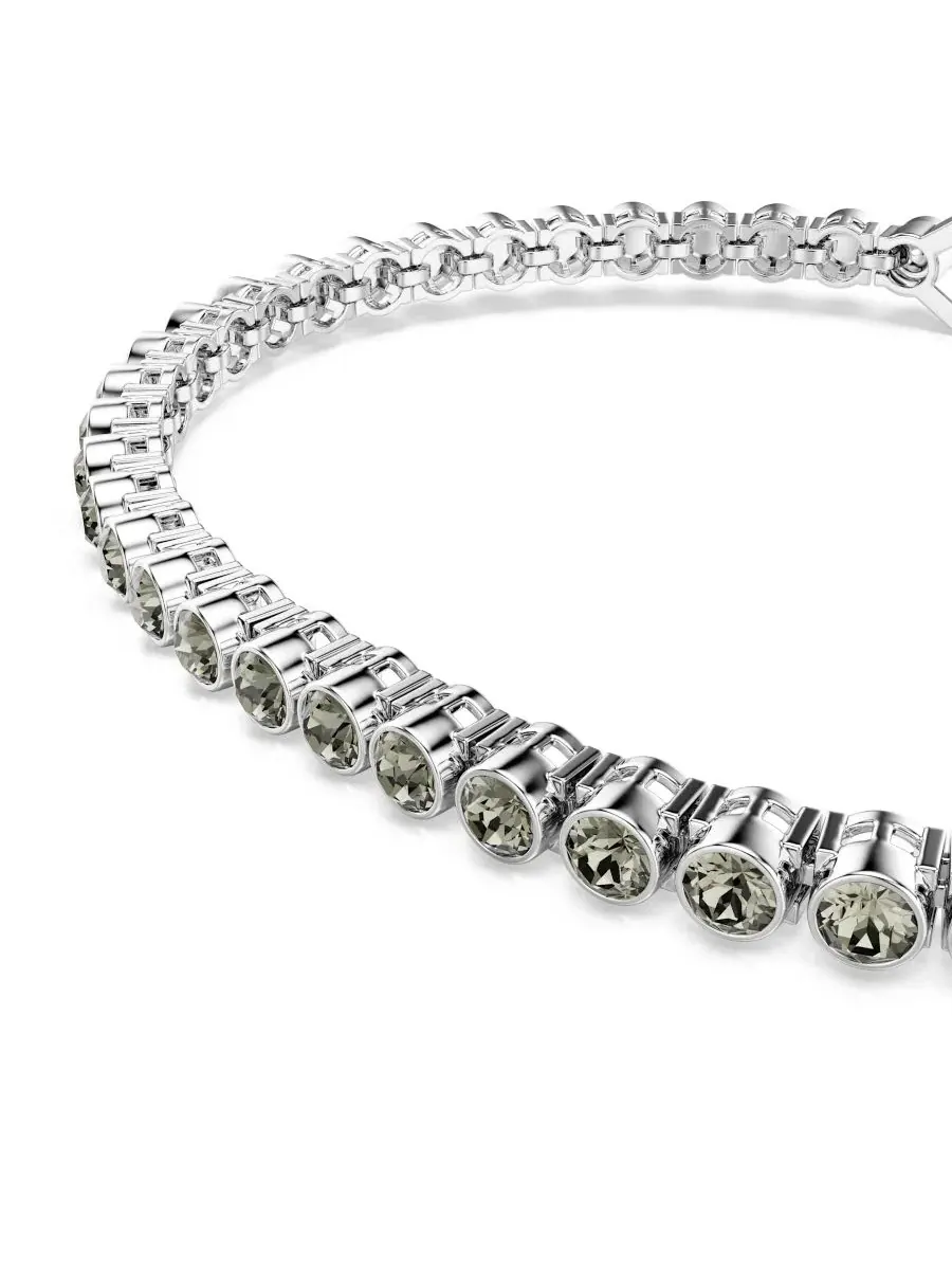 Теннисный браслет Swarovski Imber Emily с родиевым покрытием — изображение 5 из 7, оттенок черный