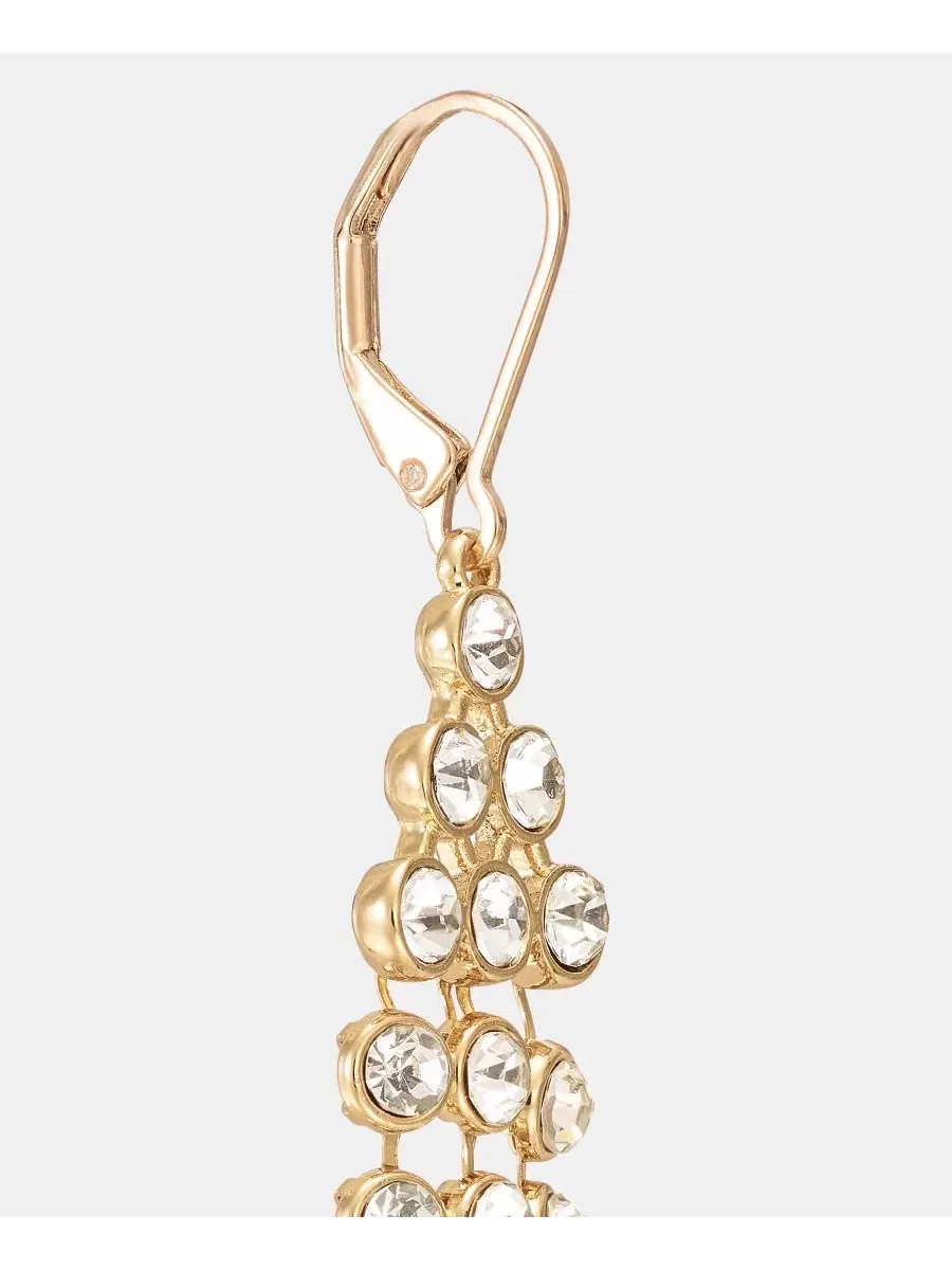 Серьги-подвески в виде цепочки из кристаллов Anne Klein — изображение 4 из 4, оттенок белый