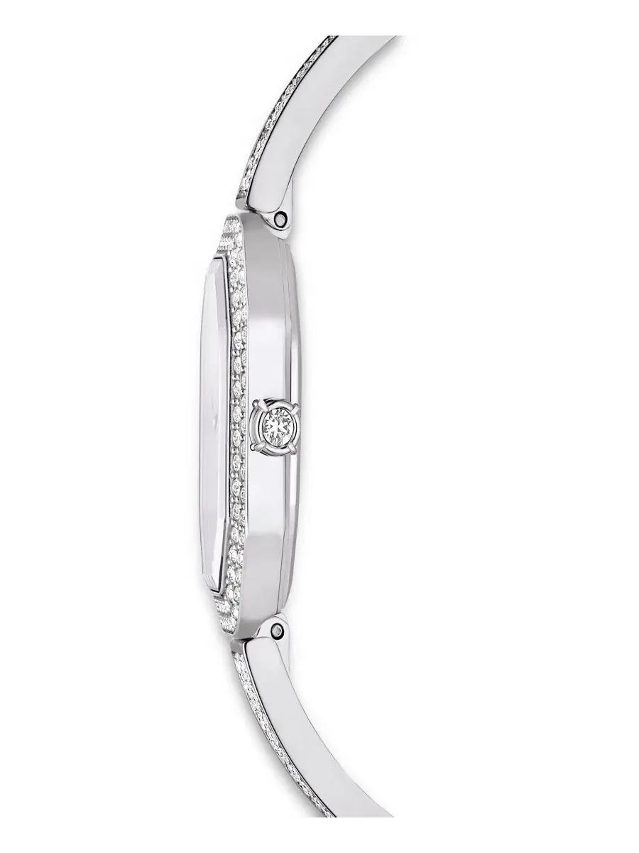 Часы-браслет с кристаллами, стальной корпус, модель Dextera Swarovski — изображение 4 из 8, оттенок серебряный
