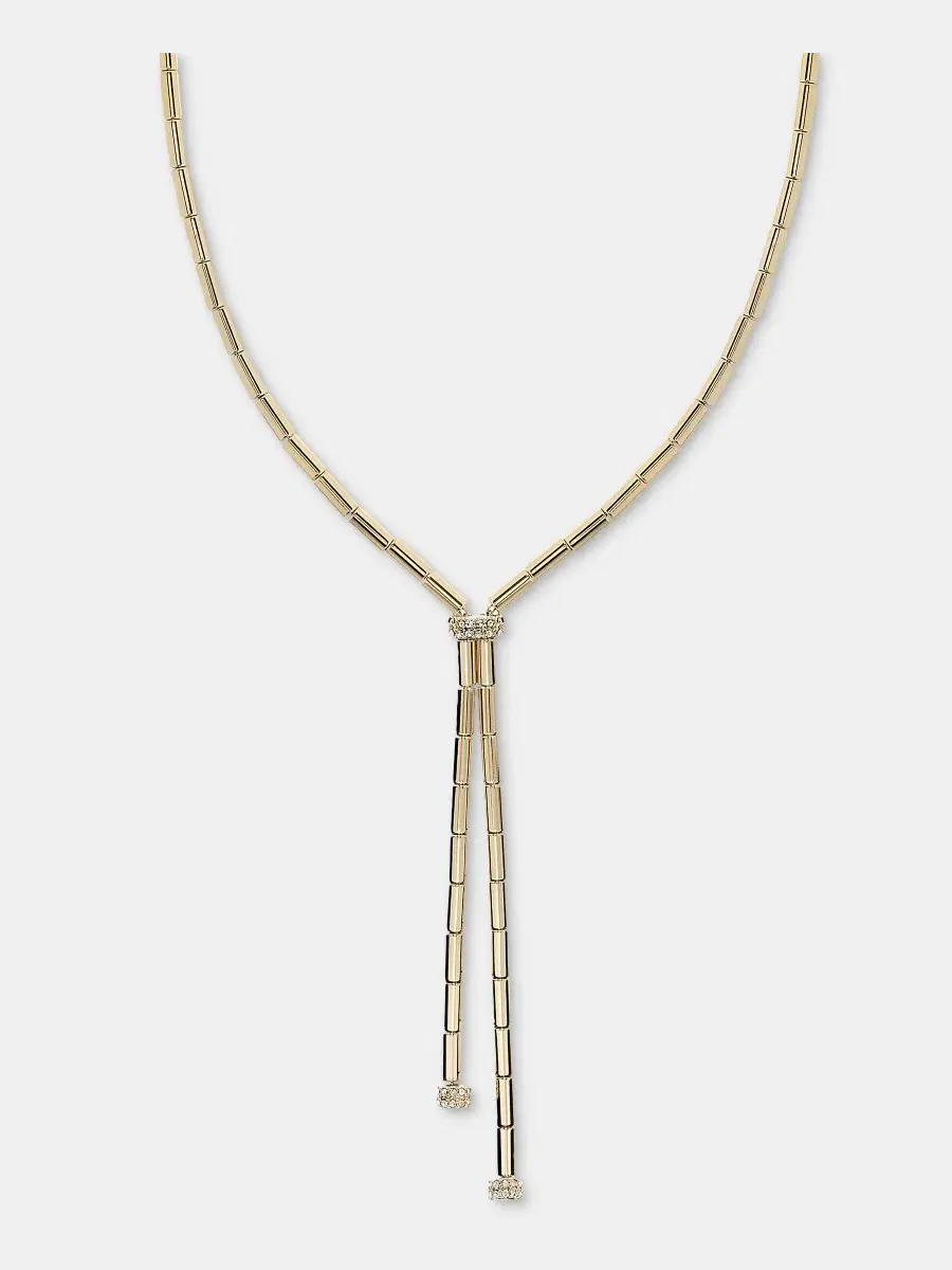 Колье-лариата с инкрустацией из бусин Lauren Ralph Lauren — изображение 1 из 6, оттенок золото