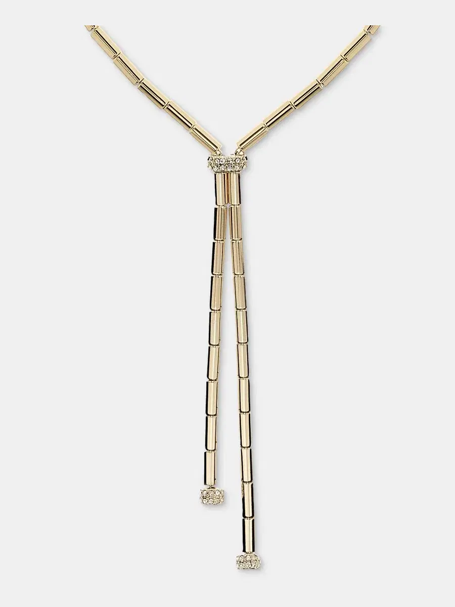 Колье-лариата с инкрустацией из бусин Lauren Ralph Lauren — изображение 3 из 6, оттенок золото