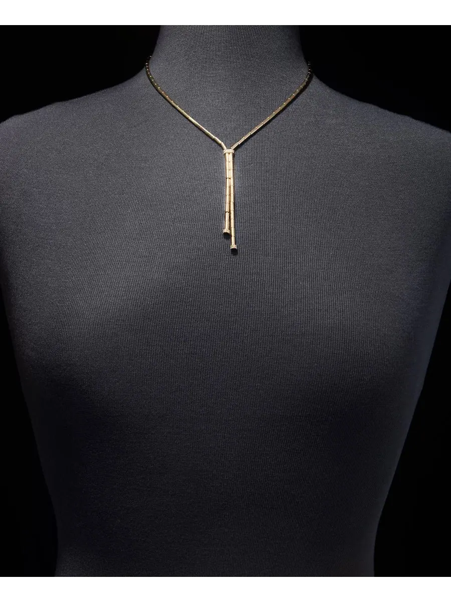 Колье-лариата с инкрустацией из бусин Lauren Ralph Lauren — изображение 5 из 6, оттенок золото