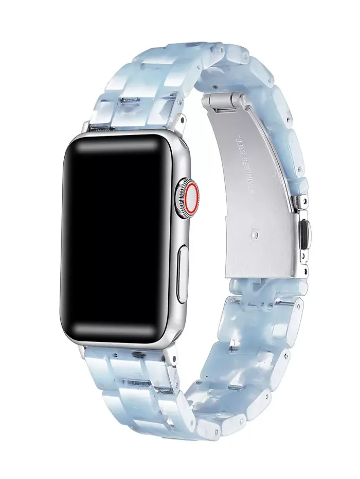 Ремешок Claire Resin для Apple Watch 44, 45, 46, 49 мм Posh Tech — изображение 1 из 3, оттенок светлый синий