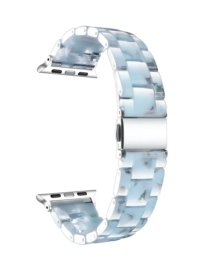 Ремешок Claire Resin для Apple Watch 44, 45, 46, 49 мм Posh Tech — изображение 2 из 3, оттенок светлый синий