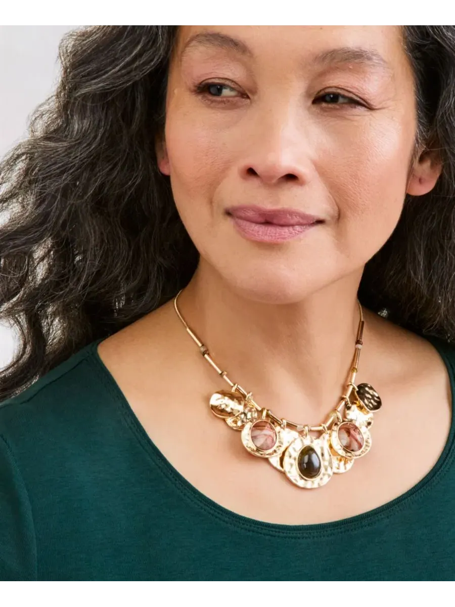 Колье с подвесками Multi-Jewel Shaky Statement Necklace Style & Co — изображение 3 из 3, оттенок мульти
