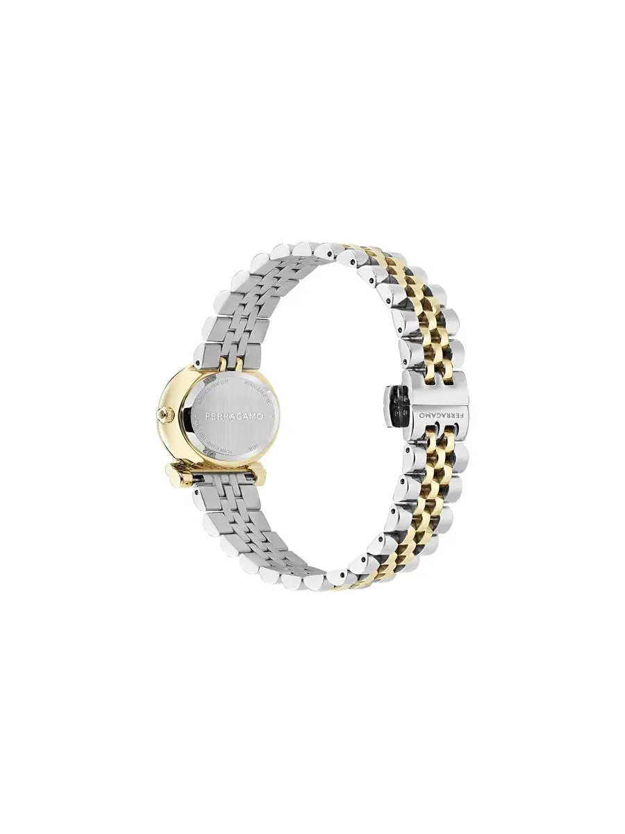 Женские часы с браслетом из стали двух цветов, 23 мм, модель Gancini Twisted Ferragamo — изображение 3 из 5, оттенок мульти