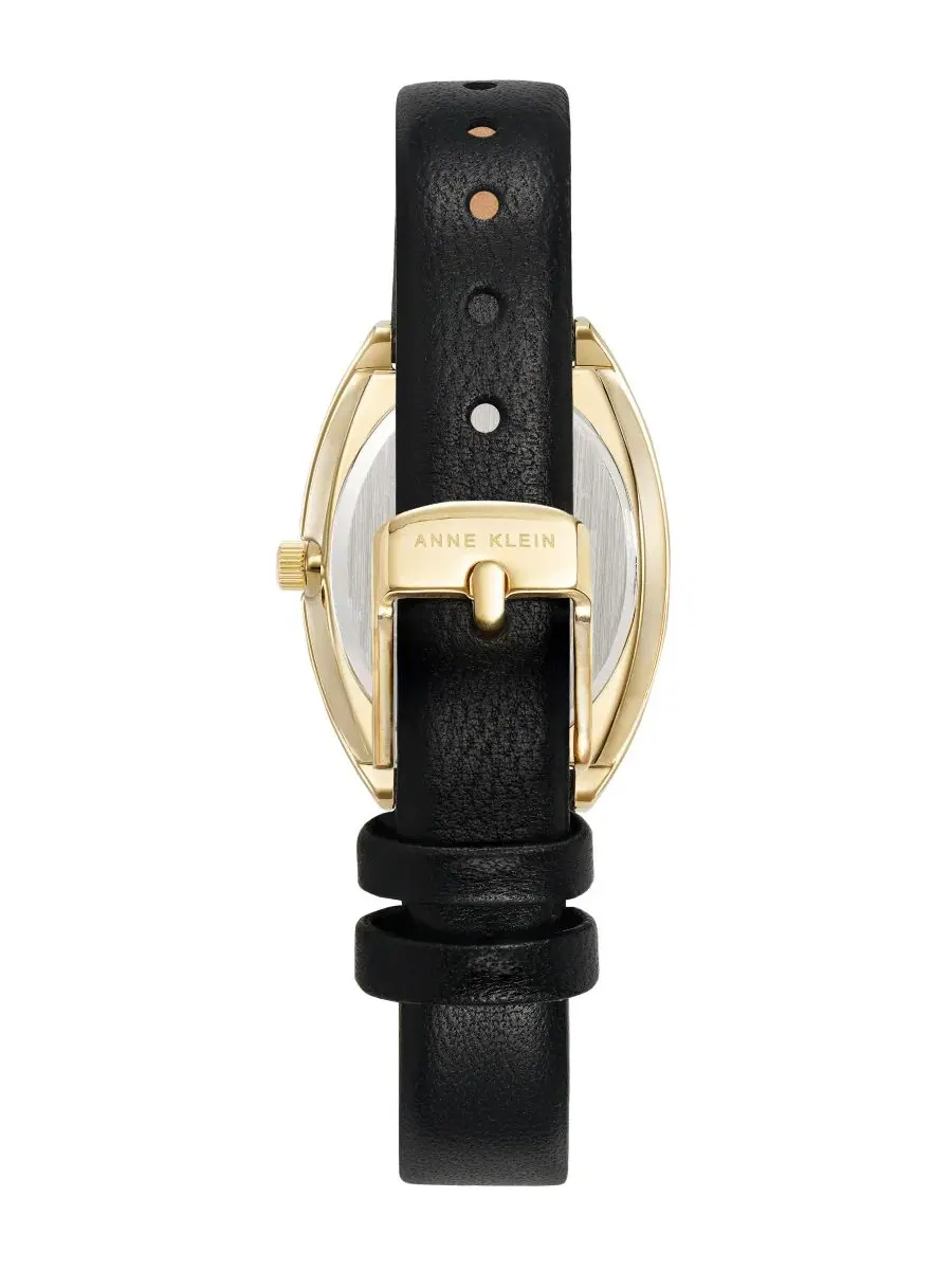 Женские часы Anne Klein, 28 мм, с черным циферблатом и кожаным ремешком — изображение 3 из 3, оттенок черный