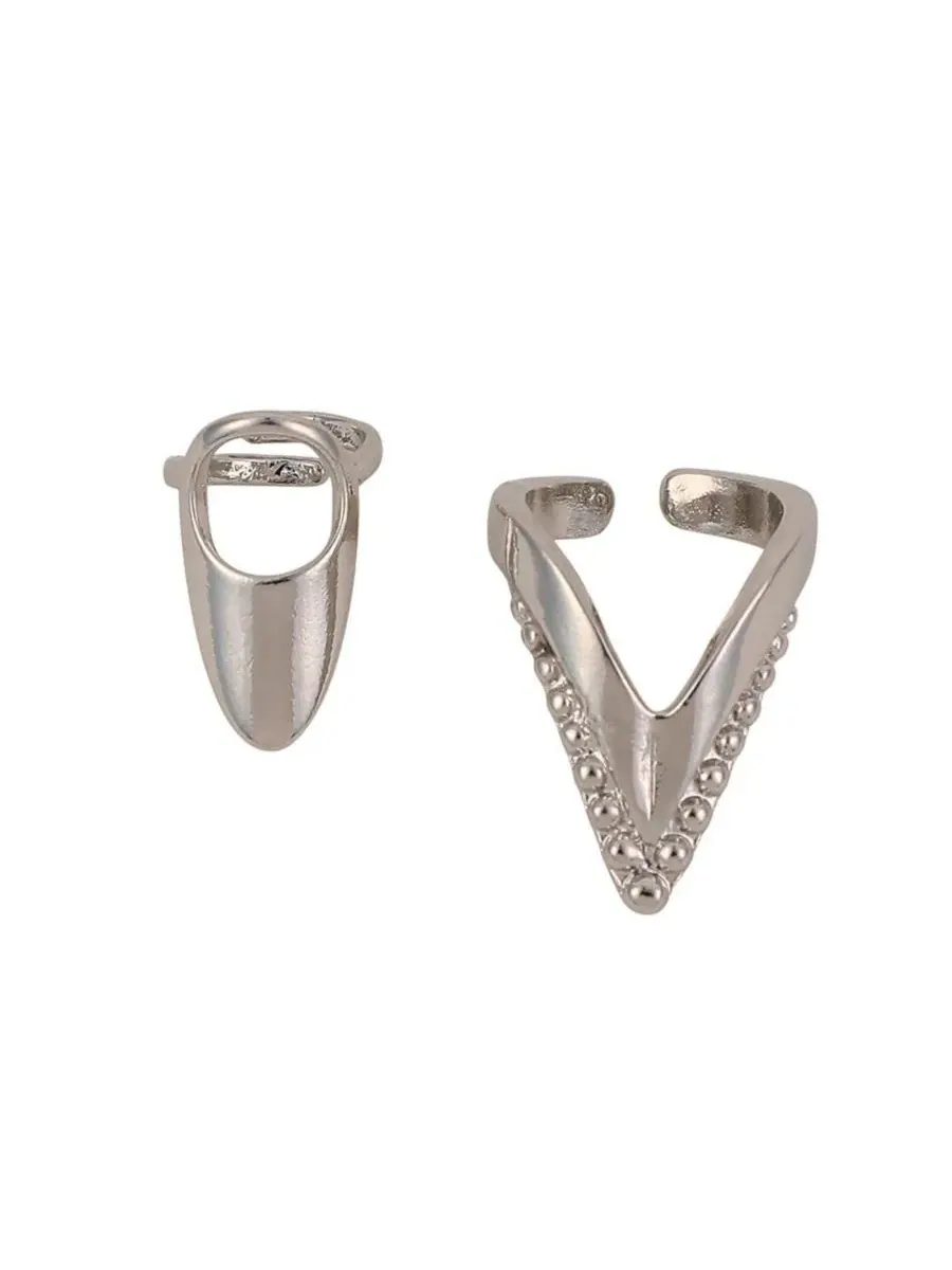 Кольцо на ноготь The Piercer Nail Ring Set SOHI — изображение 4 из 7, оттенок серебряный