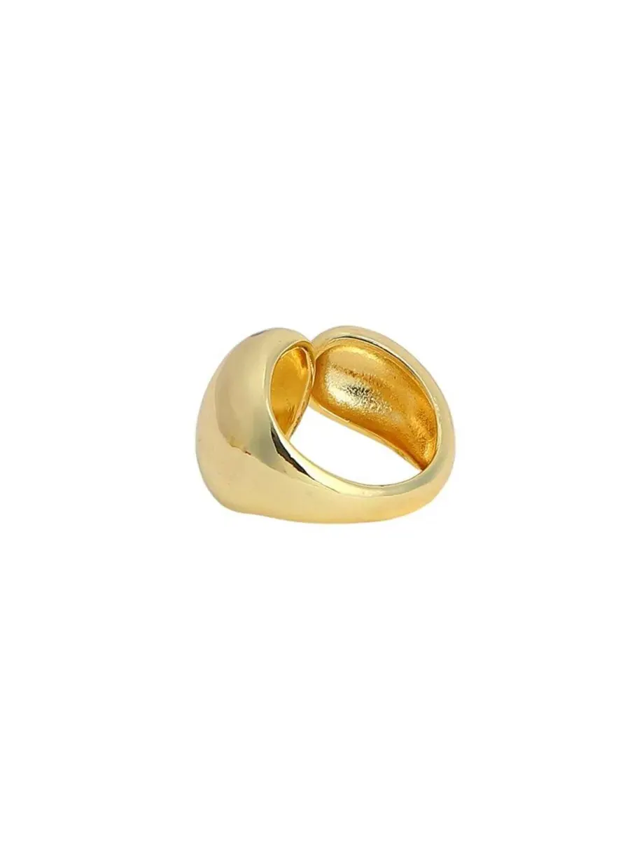 Кольцо The Semi-Chunky Finger Ring SOHI — изображение 5 из 7, оттенок золото