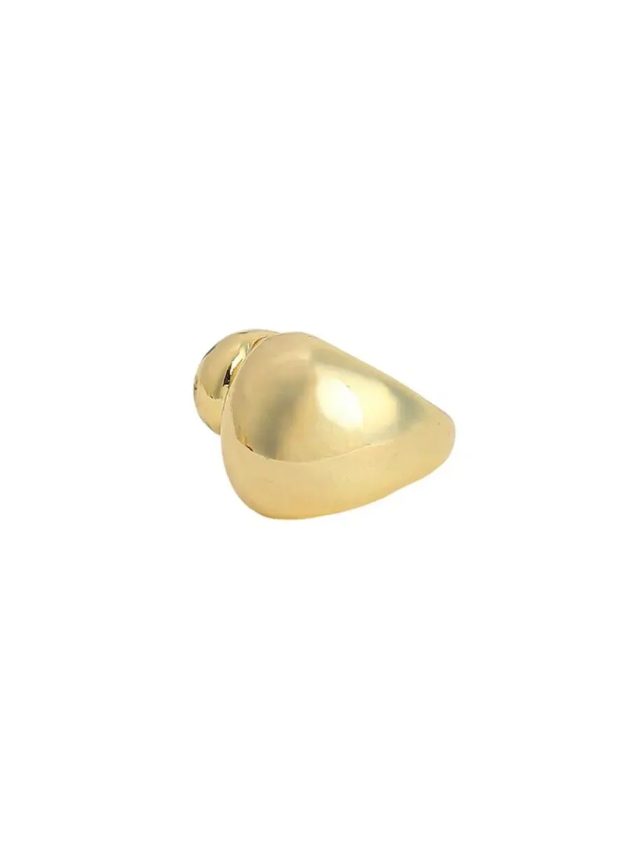 Кольцо The Semi-Chunky Finger Ring SOHI — изображение 7 из 7, оттенок золото