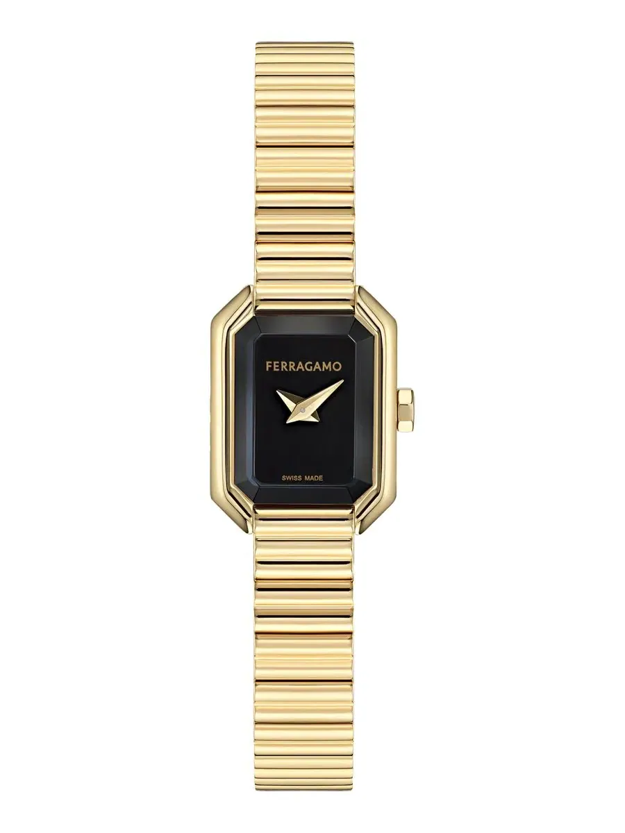Женские часы с браслетом из ионного золота, Crystal Petite Ferragamo