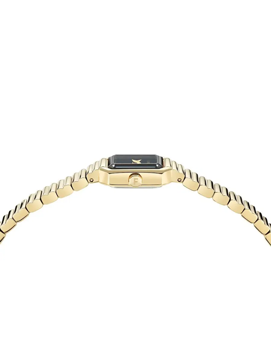 Женские часы с браслетом из ионного золота, Crystal Petite Ferragamo — изображение 2 из 4, оттенок желтый золотистый