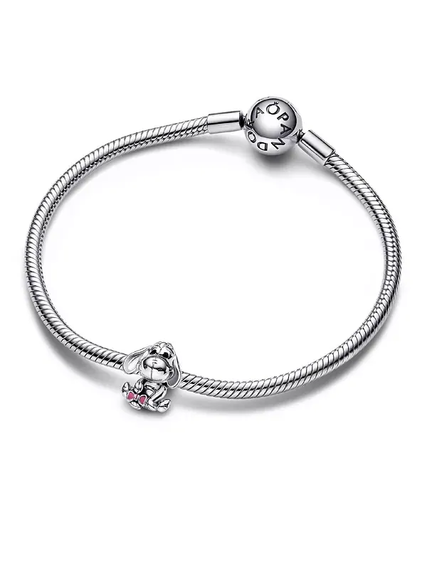 Серебряный брелок Disney «Винни-Пух» с подвеской Иа-Иа Pandora — изображение 3 из 3, оттенок мульти