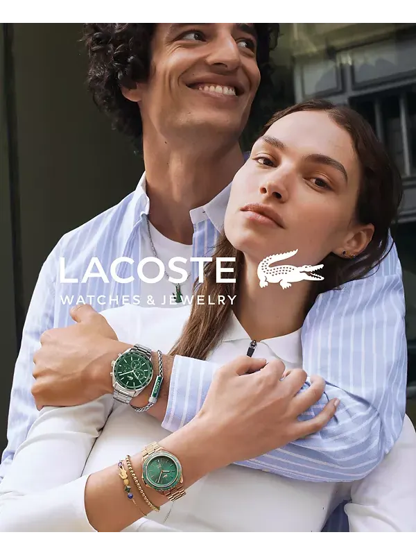 Двухцветный браслет с бусинами-шармами «Обре» Lacoste — изображение 4 из 4, оттенок серебряный