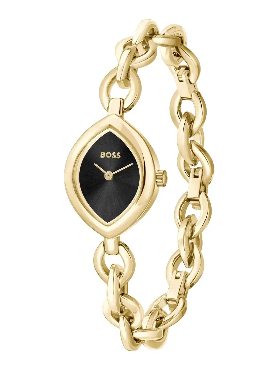 Женские часы Fiora Quartz Ionic Plated Thin Gold Steel Watch, 22.4 мм Hugo Boss — изображение 2 из 4, оттенок золото