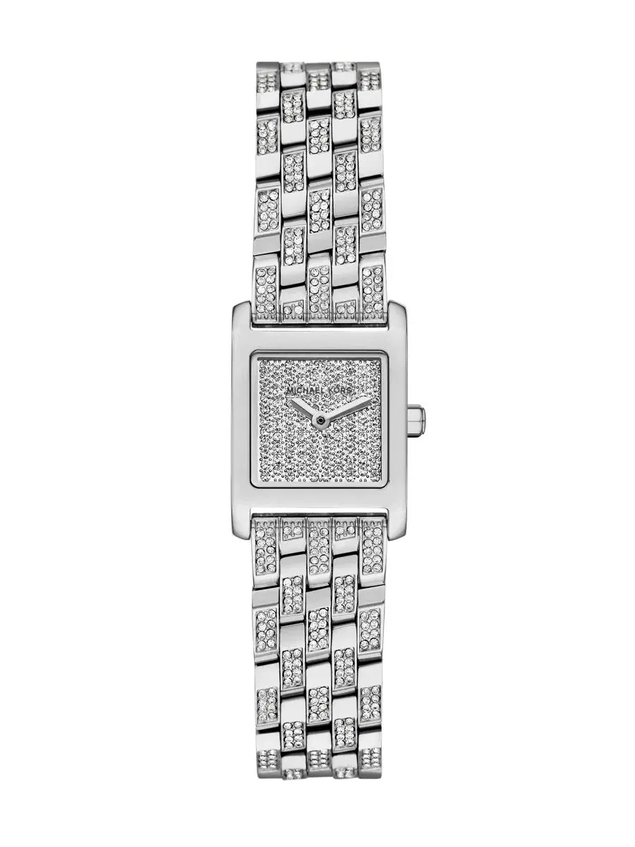 Женские часы Georgie с квадратным корпусом Michael Kors — изображение 1 из 4, оттенок серебряный