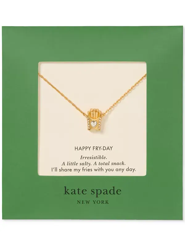 Кулон с надписью «Счастливого Дня Жарки» из кубического циркония Kate Spade New York — изображение 3 из 4