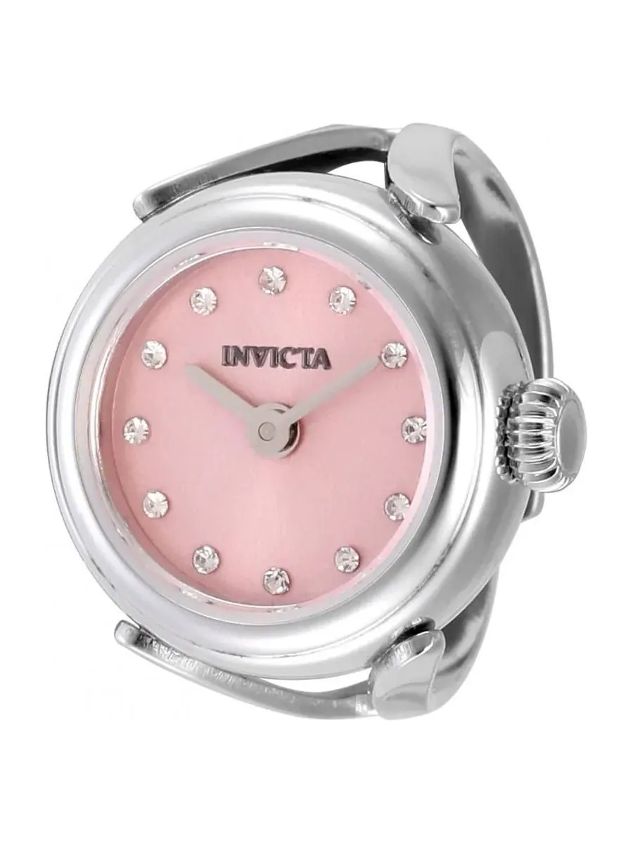 Женские наручные часы с розовым циферблатом, кварцевые Invicta