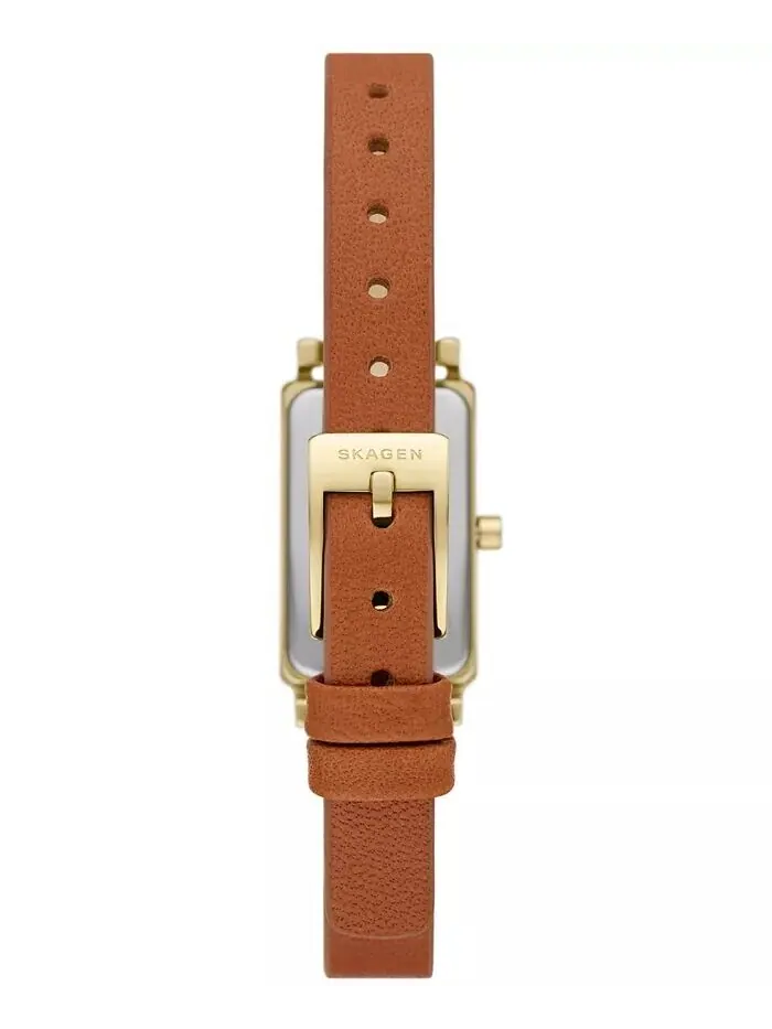 Женские кроссовки Hagen Micro Two Hand коричневые кожаные Pro-Planet 30 мм Skagen — изображение 2 из 3, оттенок коричневый