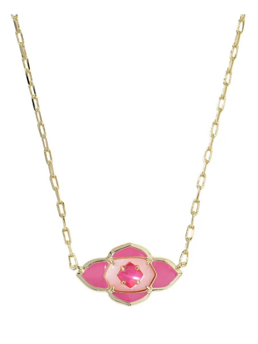 Короткий кулон-медальон Abbie с покрытием из 14-каратного золота Kendra Scott — изображение 1 из 5