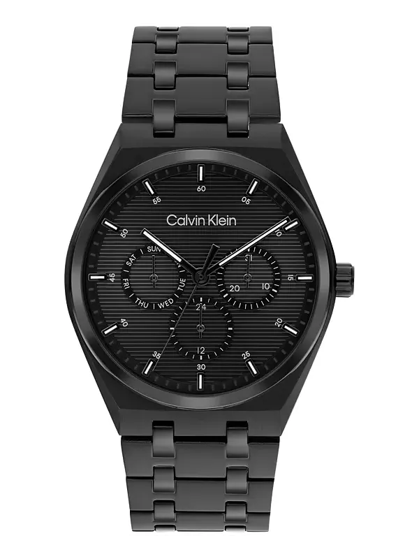 Мужские часы CK Motion с черным ip-браслетом из нержавеющей стали, 39 мм Calvin Klein — изображение 1 из 4, оттенок черный