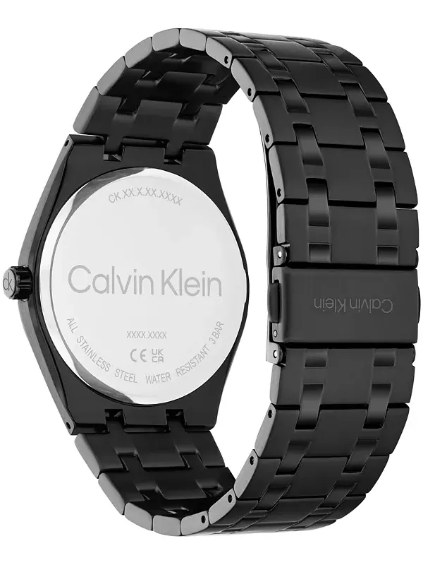 Мужские часы CK Motion с черным ip-браслетом из нержавеющей стали, 39 мм Calvin Klein — изображение 3 из 4, оттенок черный