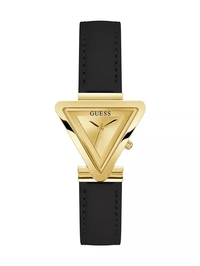 Женские аналоговые черные часы из нержавеющей стали, 34 мм GUESS