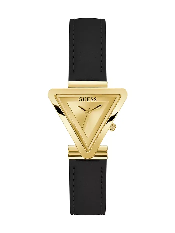 Женские аналоговые часы из черной нержавеющей стали 34 мм GUESS