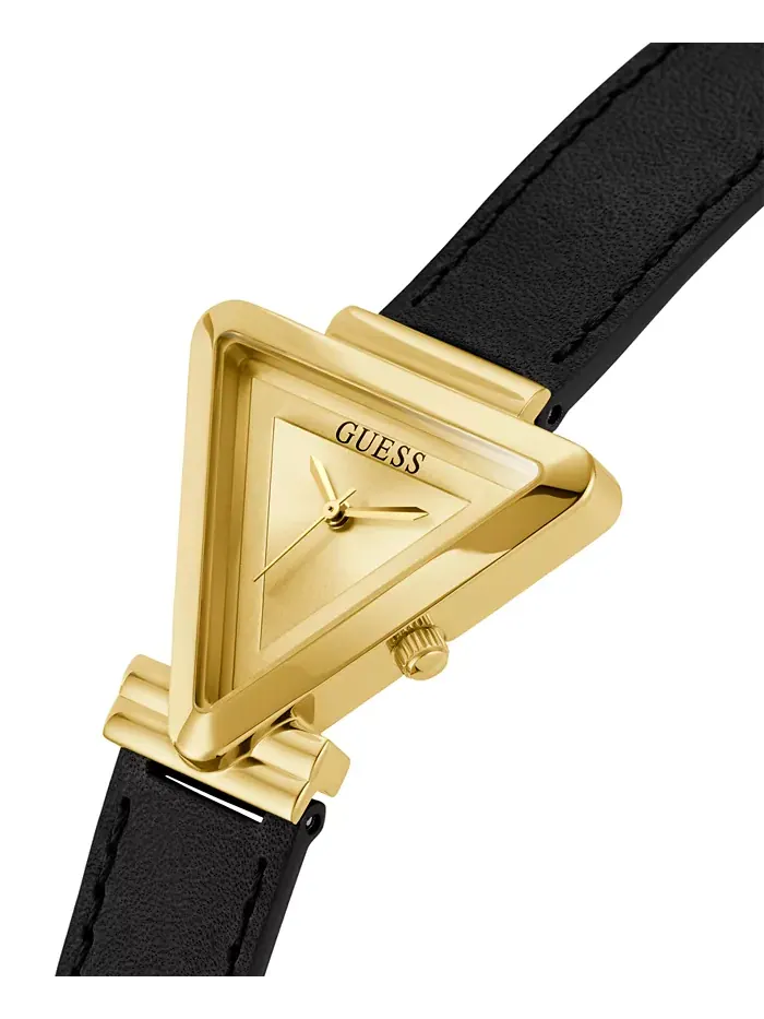 Женские аналоговые часы из черной нержавеющей стали 34 мм GUESS — изображение 4 из 5