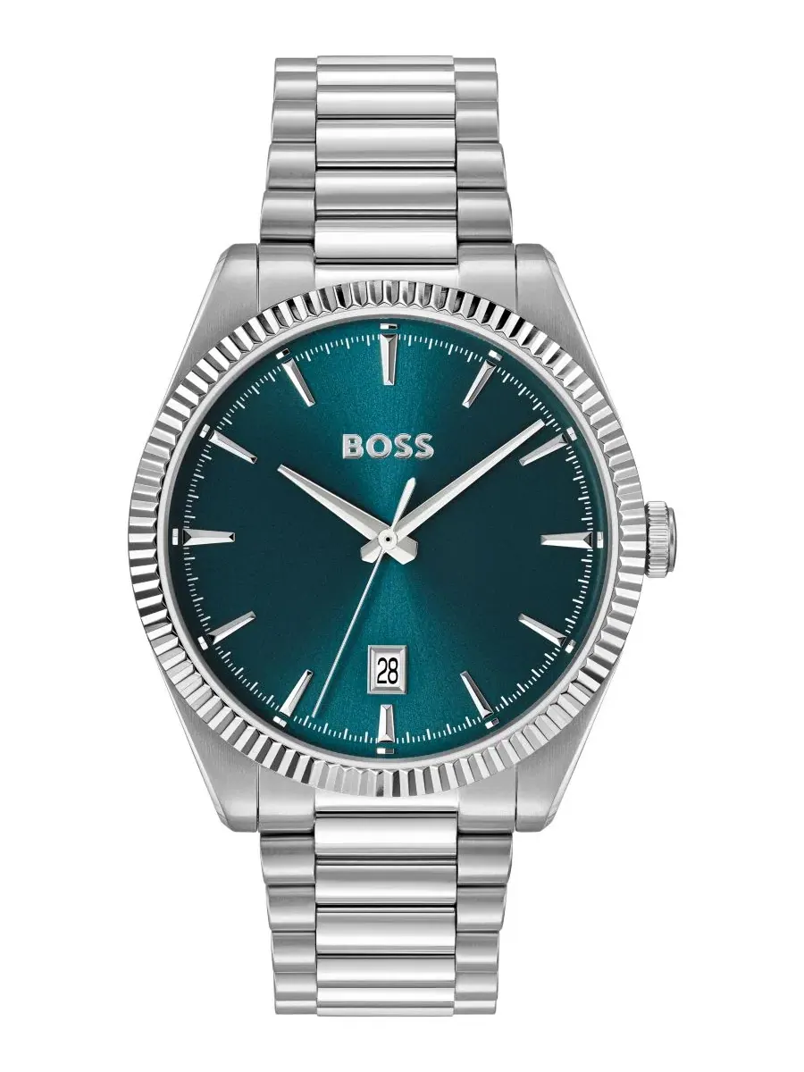 Мужские кварцевые часы Cheswick из нержавеющей стали, 40 мм Hugo Boss — изображение 1 из 4, оттенок серебряный