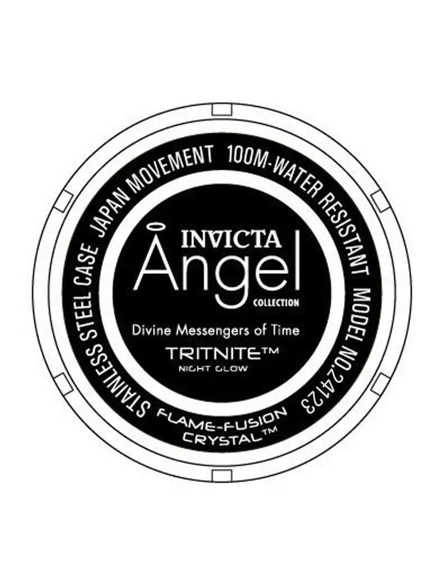 Женские часы Angel Quartz с циферблатом Purple Invicta — изображение 3 из 3, оттенок фиолетовый