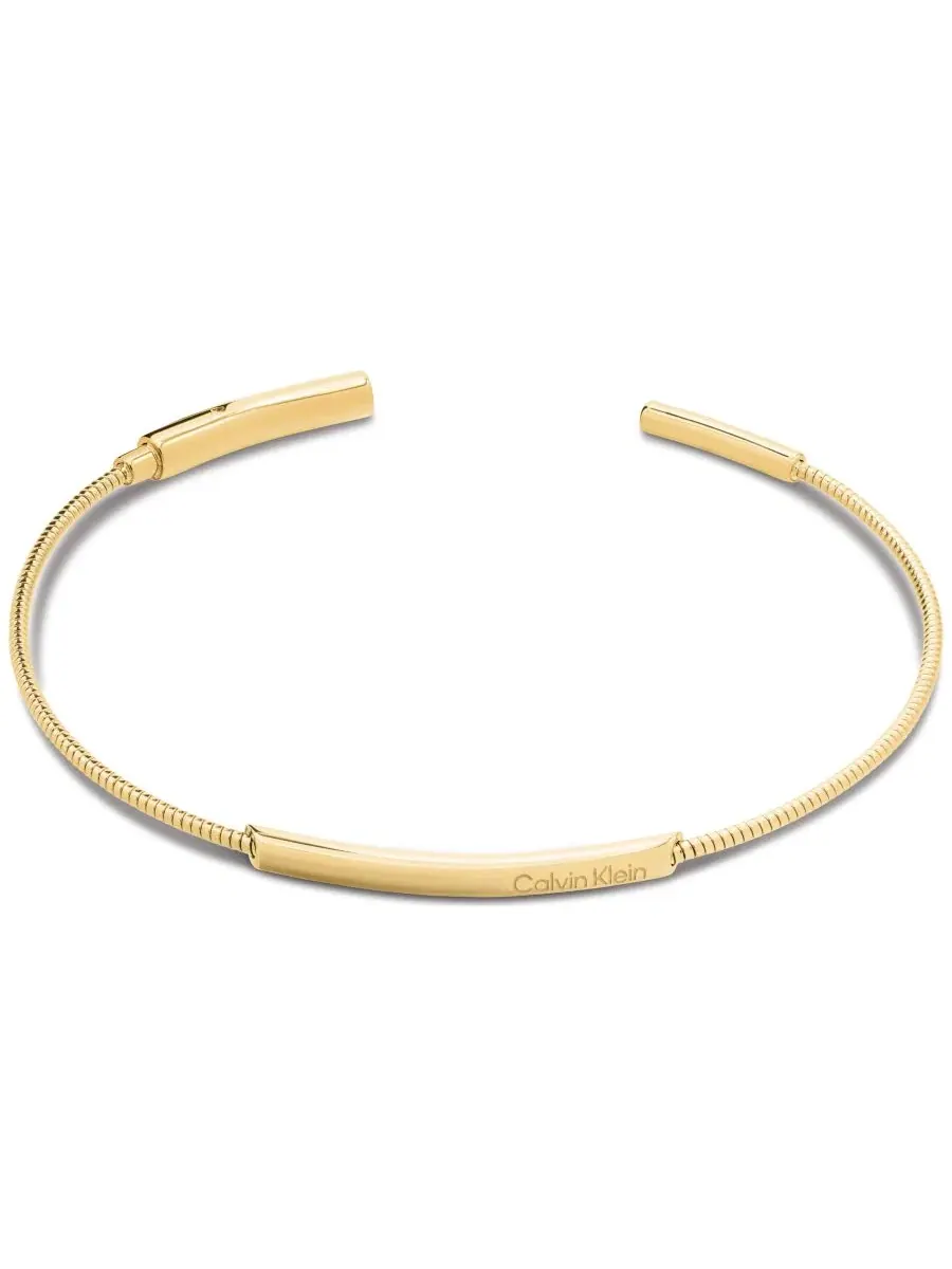Женский браслет из нержавеющей стали Structured Calvin Klein — изображение 2 из 4, оттенок золото