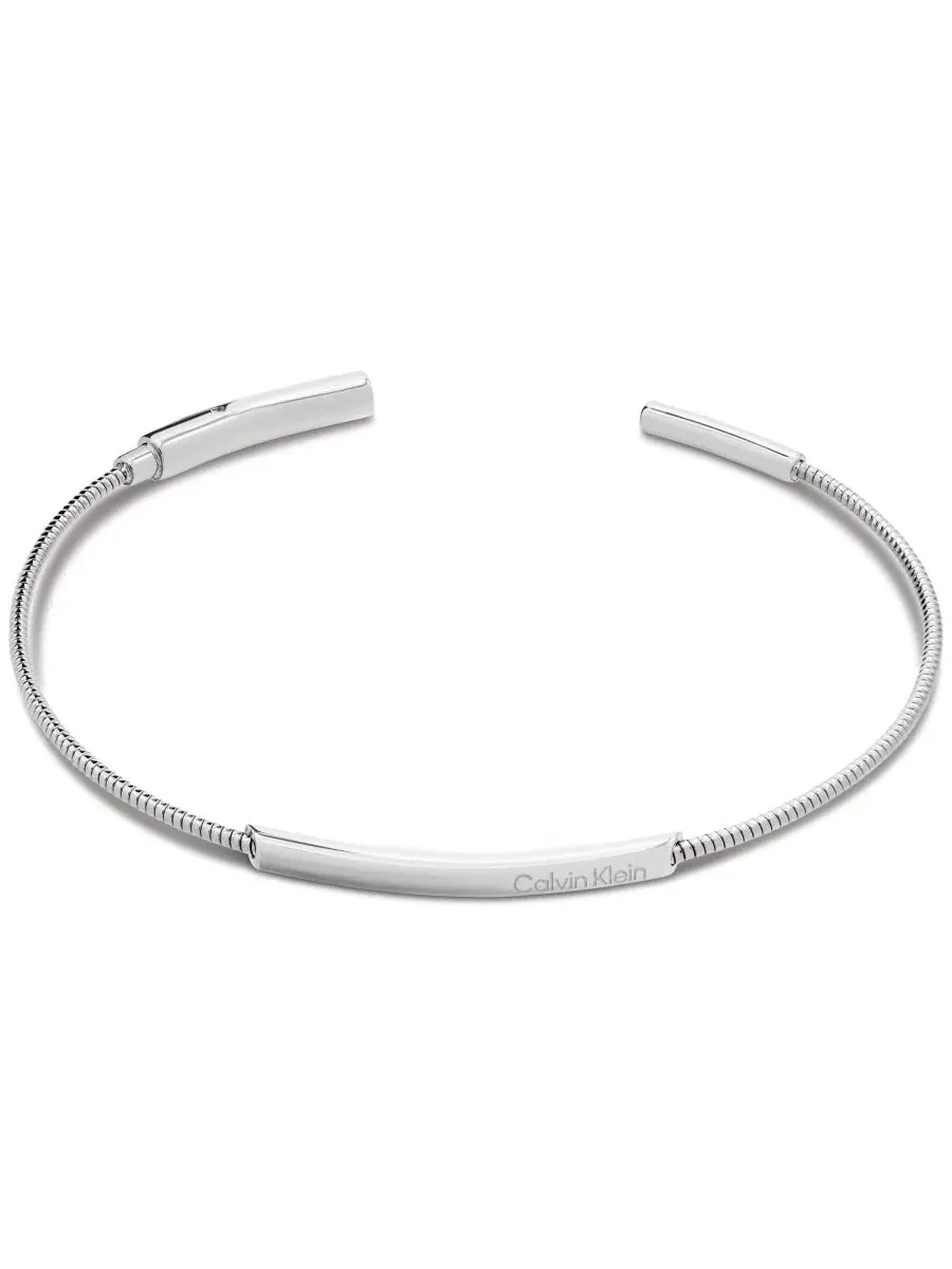 Браслет из нержавеющей стали Structured Calvin Klein — изображение 2 из 4, оттенок серебряный