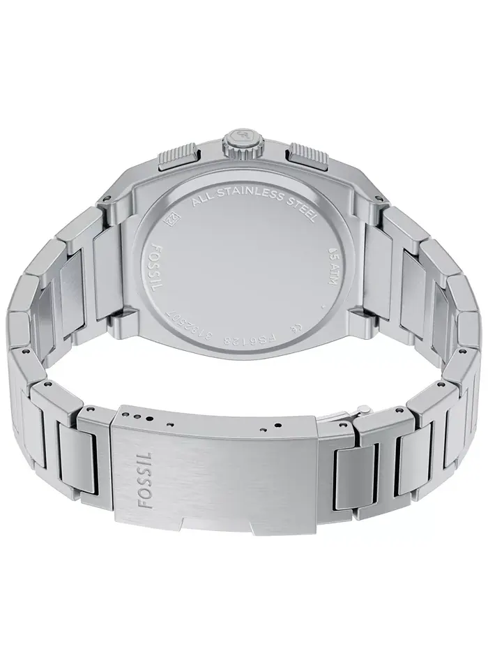 Мужские часы Everett Chronograph из нержавеющей стали, 44 мм Fossil — изображение 6 из 7