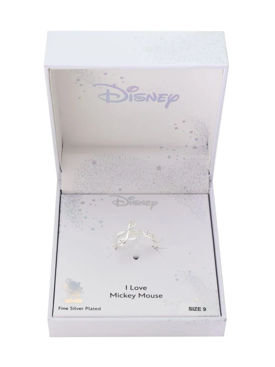 Кольцо с открытой головой Микки Мауса в стиле "Любовь к Микки Маусу" Disney — изображение 2 из 4, оттенок серебряный