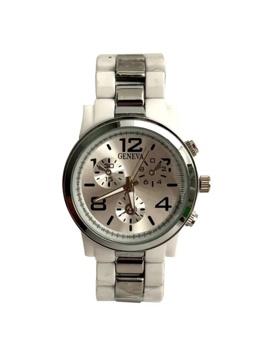 Женские часы White and Silver tone Olivia Pratt — изображение 1 из 3, оттенок белый