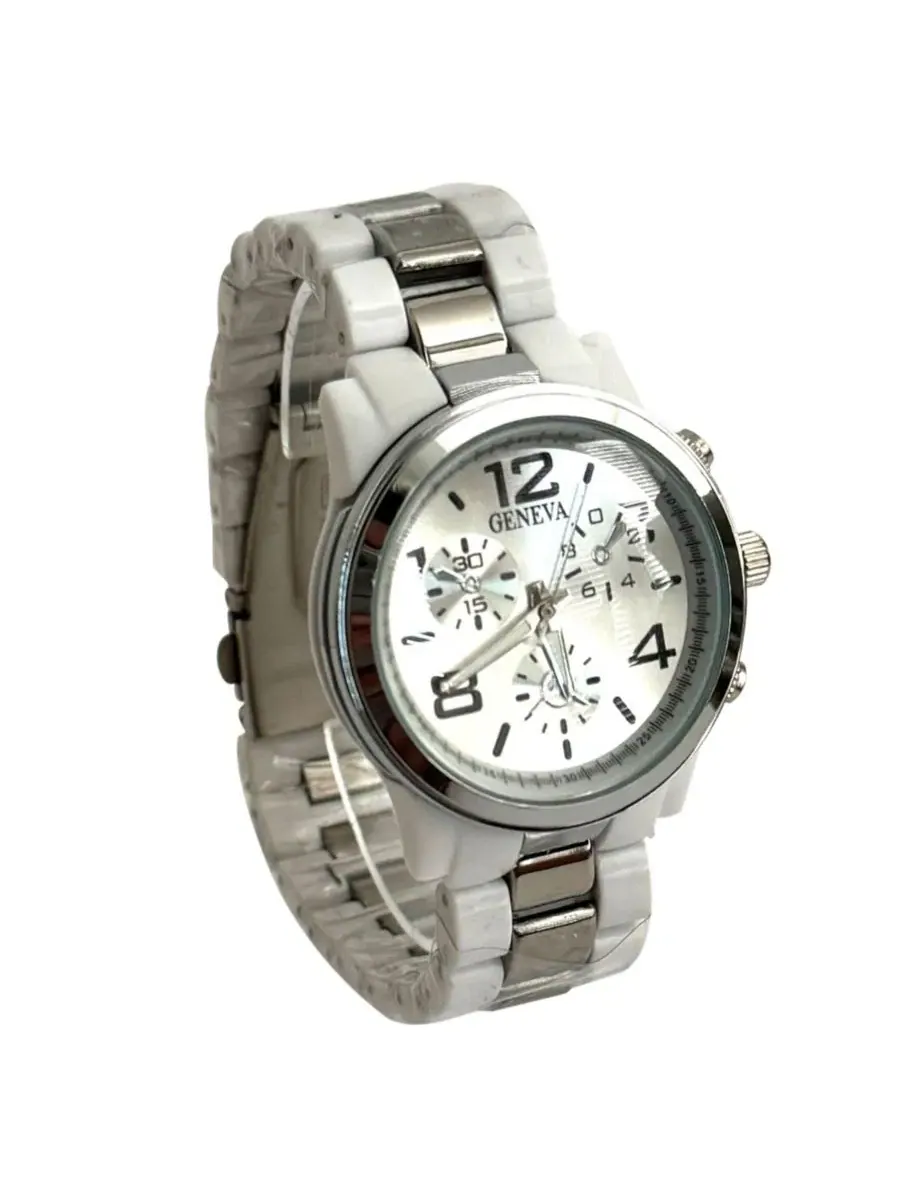 Женские часы White and Silver tone Olivia Pratt — изображение 2 из 3, оттенок белый