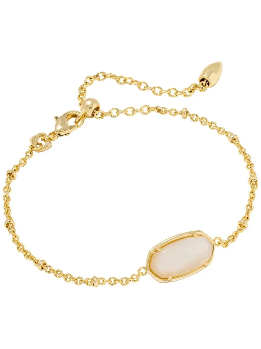 Браслет-цепочка с тигровым принтом Elaina Kendra Scott — изображение 1 из 5, оттенок золотистый/бежевый