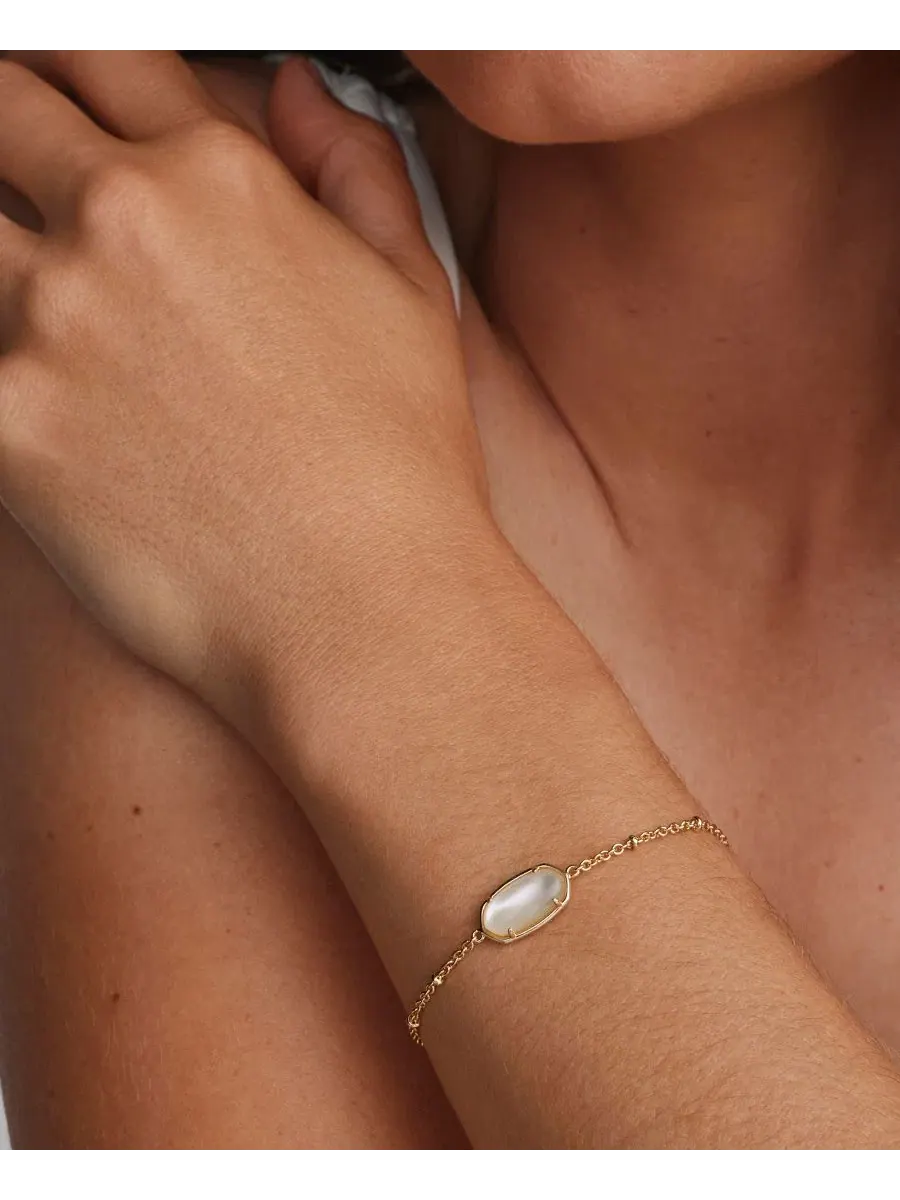 Браслет-цепочка с тигровым принтом Elaina Kendra Scott — изображение 4 из 5, оттенок золотистый/бежевый