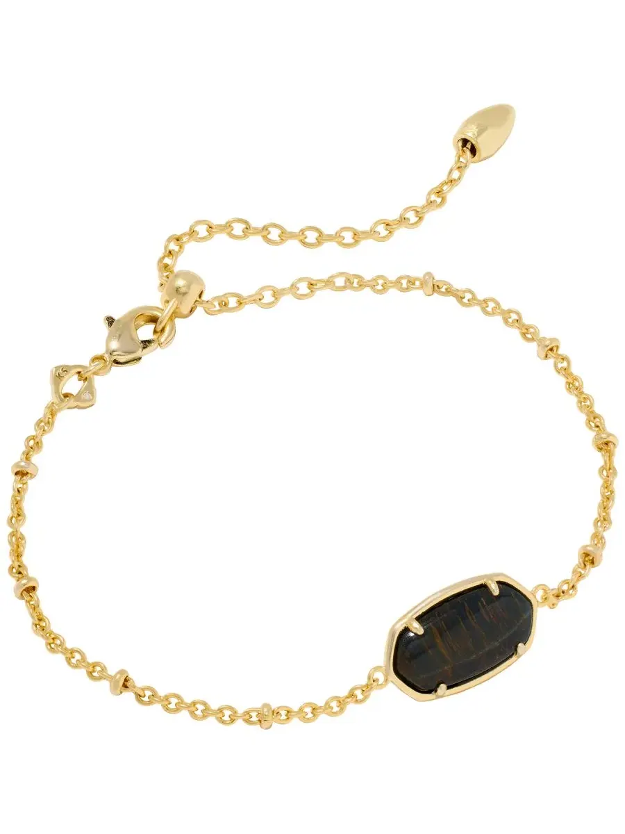 Браслет-цепочка Elaina с тигровым принтом Kendra Scott — изображение 1 из 5, оттенок золотистый