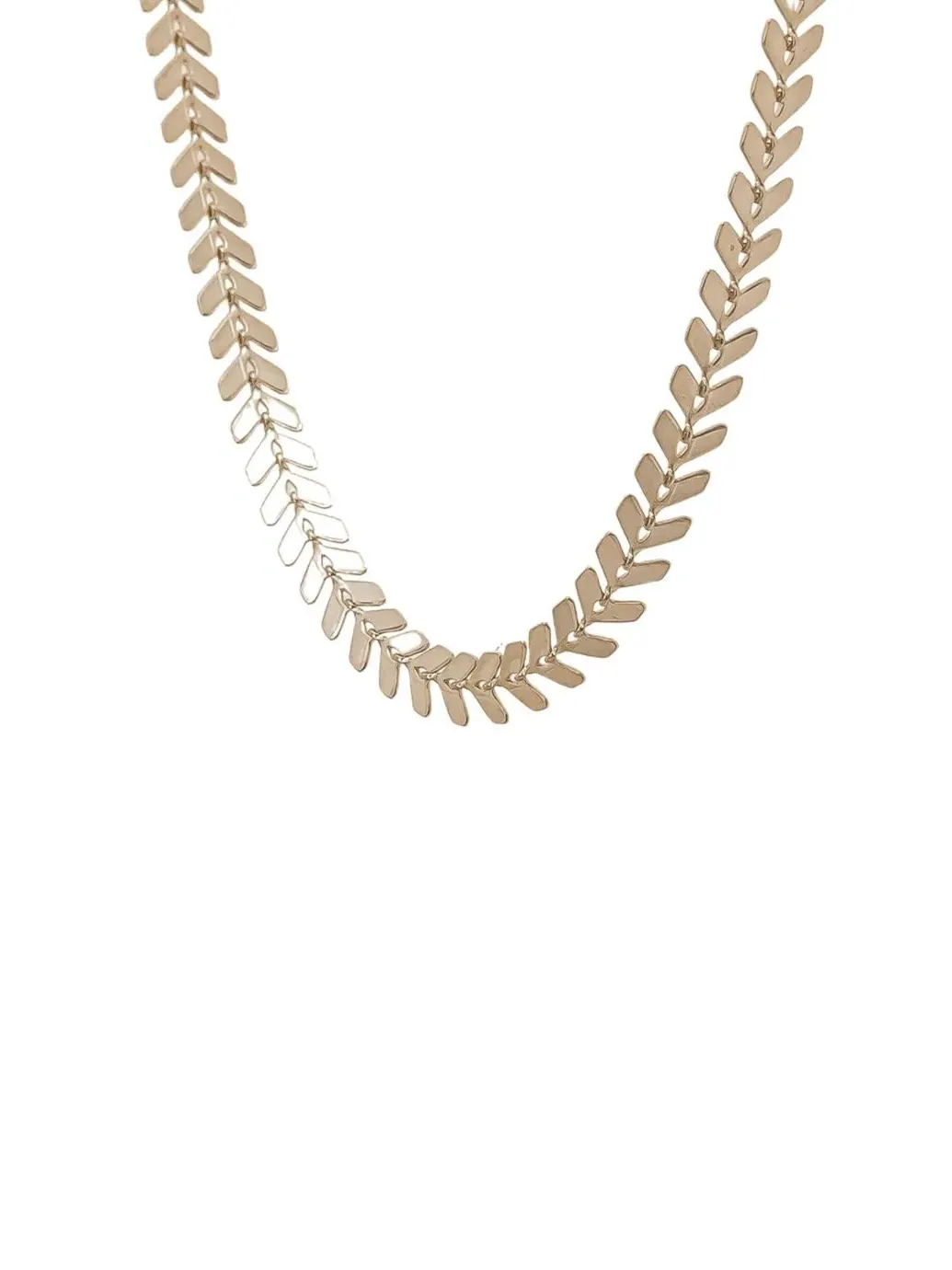 Колье-цепь Elara Chevron Link Bearfruit Jewelry — изображение 3 из 3, оттенок коричневый