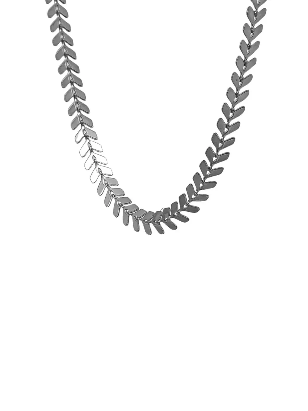 Колье-цепь Elara Chevron Link Bearfruit Jewelry — изображение 3 из 3, оттенок серый